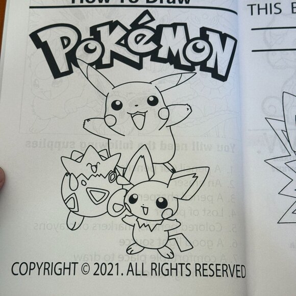Pokémon How To Draw Book - Picture 3 of 3
